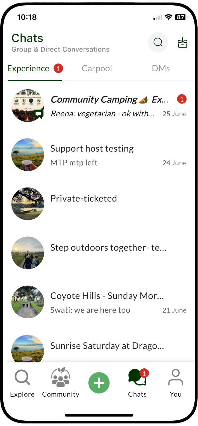 Carpool feature